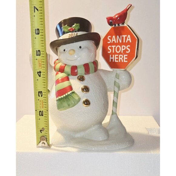 2014 Lenox Snowy Crossings Snowman Fine porcelain MIB - Picture 8 of 12